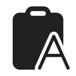 Clipboard Letter SVG Icon